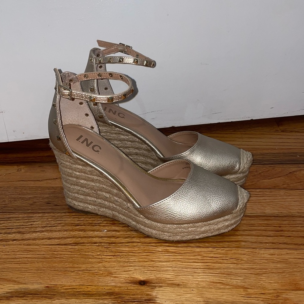 Gold Espadrilles